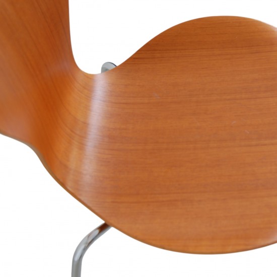Sæt af 5 Arne Jacobsen Syver stole i Teak