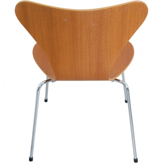 Sæt af 5 Arne Jacobsen Syver stole i Teak