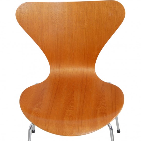 Sæt af 5 Arne Jacobsen Syver stole i Teak