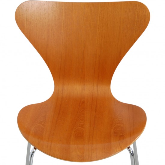 Sæt af 5 Arne Jacobsen Syver stole i Teak