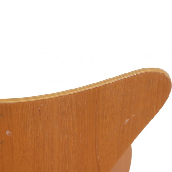 Sæt af 5 Arne Jacobsen Syver stole i Teak