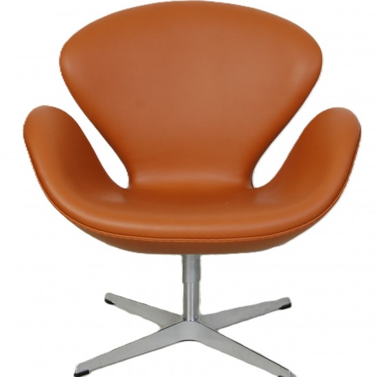 Arne Jacobsen Svane stol i whisky classic læder