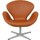Arne Jacobsen Svane stol i whisky classic læder