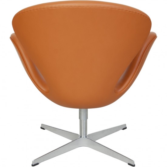 Arne Jacobsen Svane stol i whisky classic læder