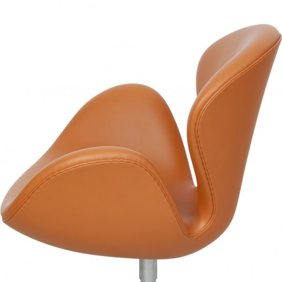 Arne Jacobsen Svane stol i whisky classic læder