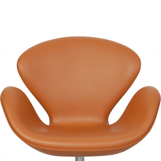 Arne Jacobsen Svane stol i whisky classic læder
