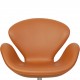 Arne Jacobsen Svane stol i whisky classic læder