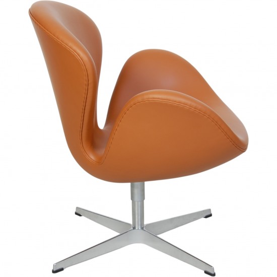Arne Jacobsen Svane stol i whisky classic læder