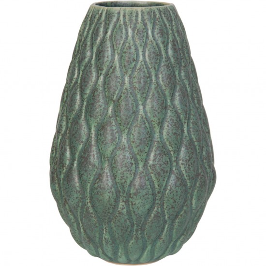 Anders Børgesen grøn vase H:21 Cm