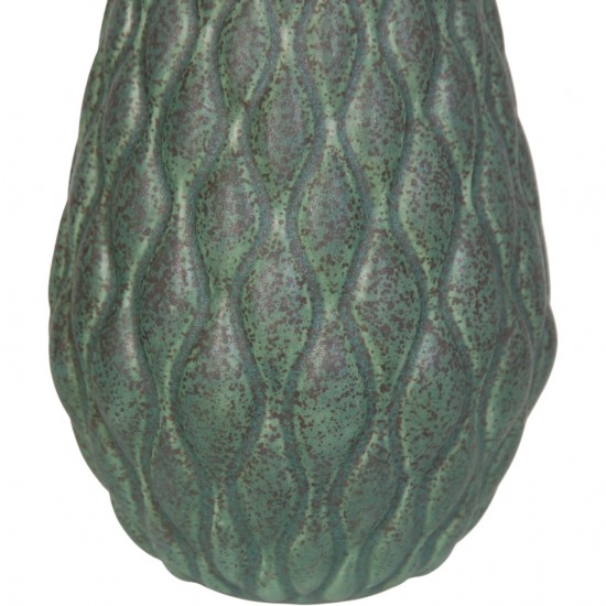 Anders Børgesen grøn vase H:21 Cm