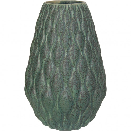 Anders Børgesen grøn vase H:21 Cm