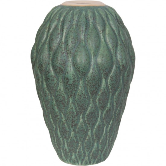 Anders Børgesen grøn vase H:21 Cm