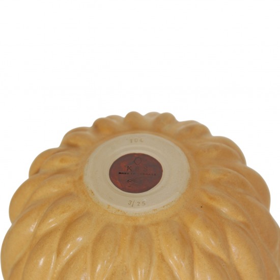 Anders Børgesen Sand farvet vase, H:27