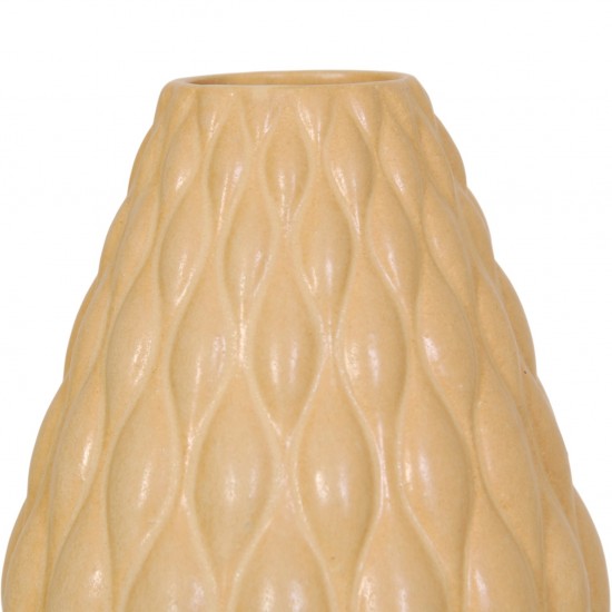 Anders Børgesen Sand farvet vase, H:27