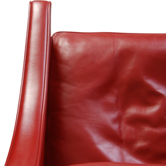 Børge Mogensen 2207 Stol i rødt læder