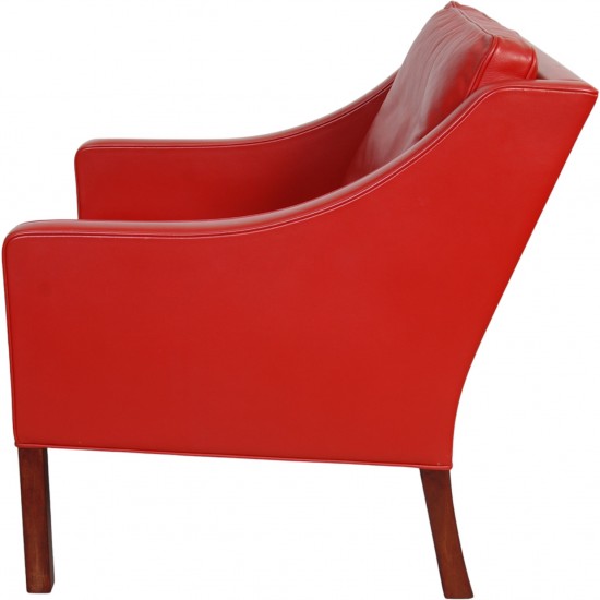 Børge Mogensen 2207 Stol i rødt læder