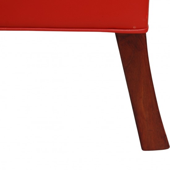 Børge Mogensen 2207 Stol i rødt læder