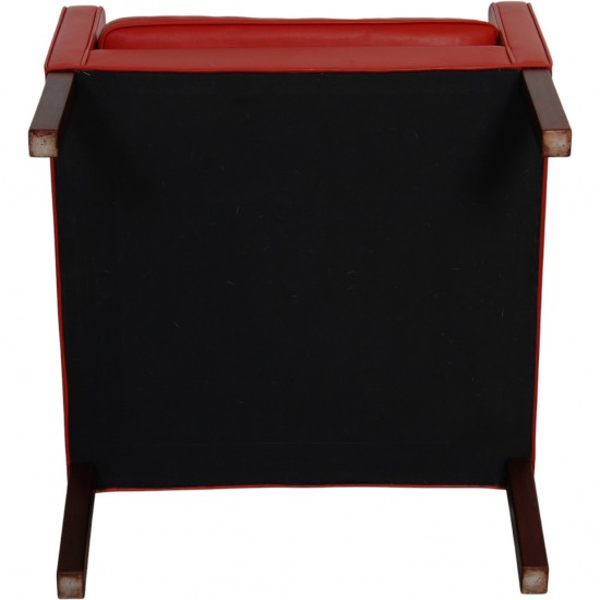 Børge Mogensen 2207 Stol i rødt læder