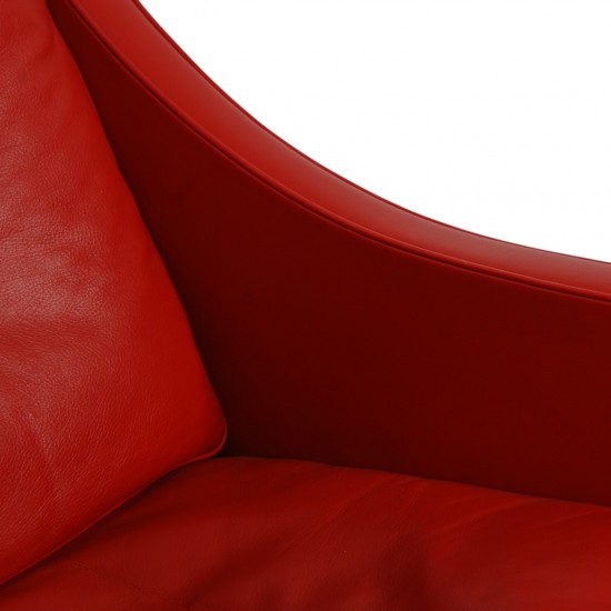 Børge Mogensen 2207 Stol i rødt læder