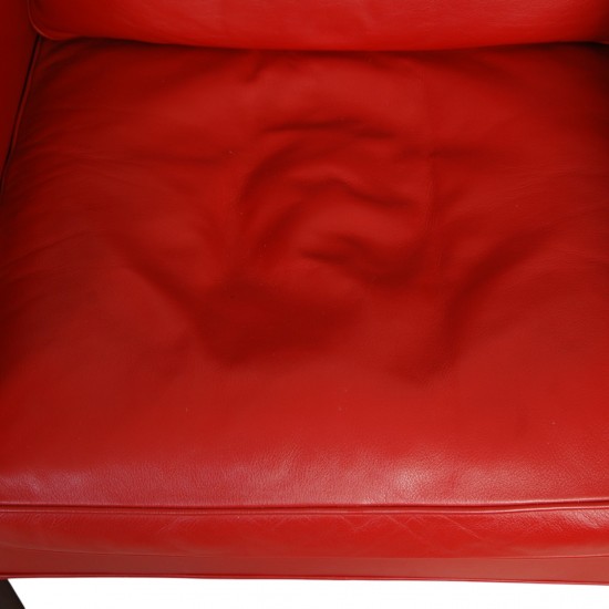 Børge Mogensen 2207 Stol i rødt læder