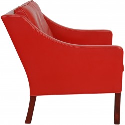 Børge Mogensen 2207 lounge chair in red leather