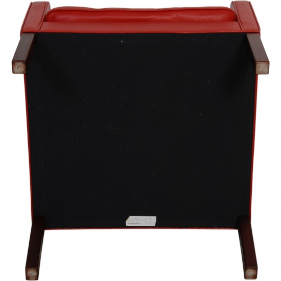 Børge Mogensen 2207 lænestol i rødt læder