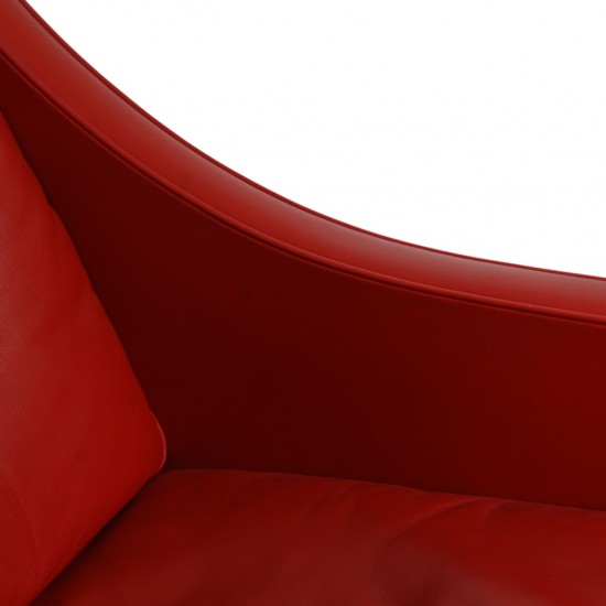 Børge Mogensen 2207 lænestol i rødt læder