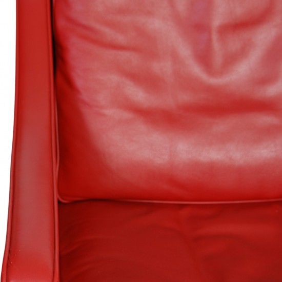 Børge Mogensen 2207 lænestol i rødt læder