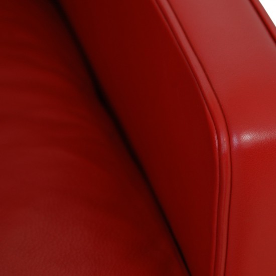 Børge Mogensen 2208 2.personers sofa i rødt læder