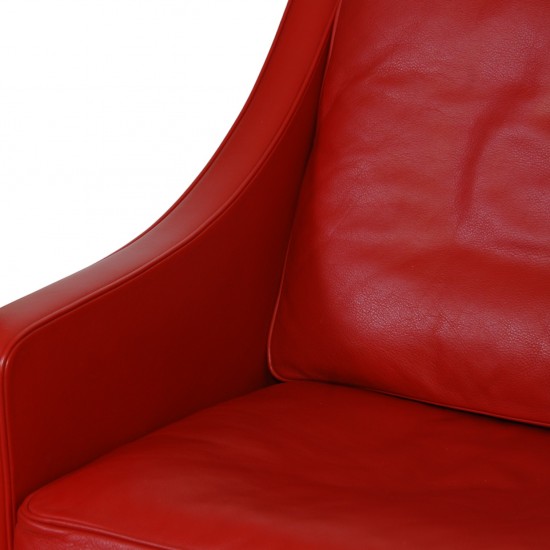 Børge Mogensen 2208 2.personers sofa i rødt læder