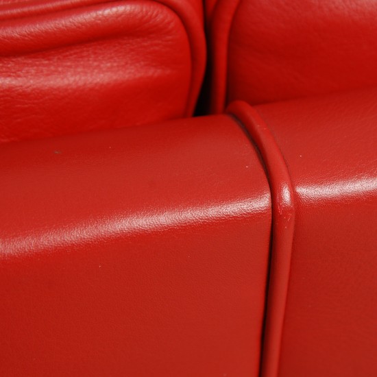 Børge Mogensen 2208 2.personers sofa i rødt læder