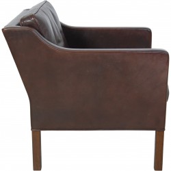 Børge Mogensen 2321 lounge chair in brown leather