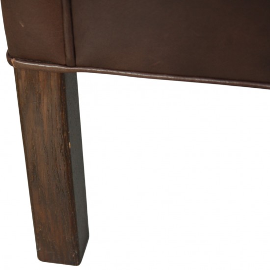 Børge Mogensen 2321 lænestol i brunt læder