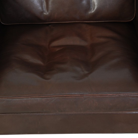 Børge Mogensen 2321 lænestol i brunt læder