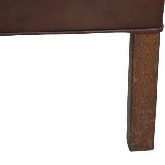 Børge Mogensen 2321 lænestol i brunt læder