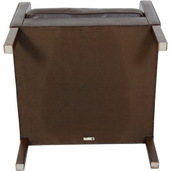 Børge Mogensen 2321 lænestol i brunt læder