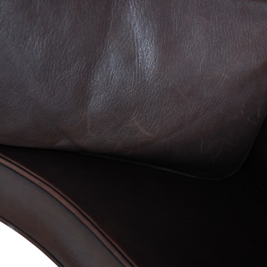 Børge Mogensen 2321 lænestol i brunt læder