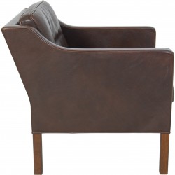 Børge Mogensen 2321 lounge chair in brown leather
