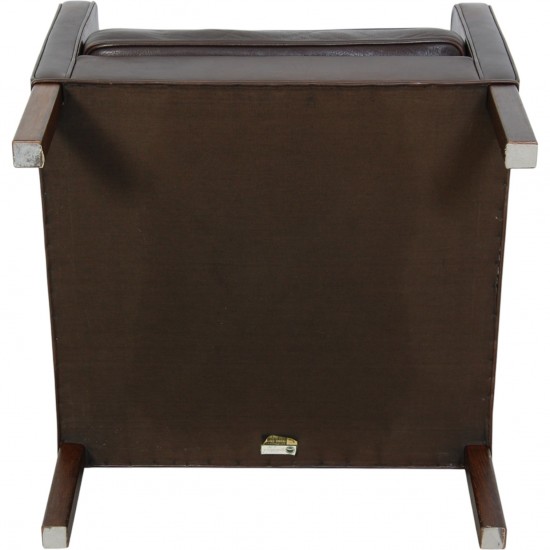 Børge Mogensen 2321 lænestol i brunt læder