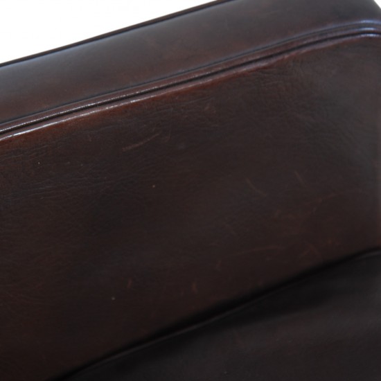 Børge Mogensen 2321 lænestol i brunt læder