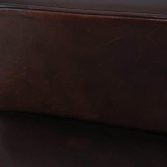 Børge Mogensen 2321 lænestol i brunt læder