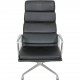 Charles Eames Ea222 loungestol i sort læder