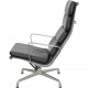Charles Eames Ea222 loungestol i sort læder