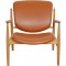 Finn Juhl France stol i cognac læder og eg