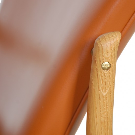 Finn Juhl France stol i cognac læder og eg