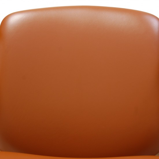 Finn Juhl France stol i cognac læder og eg