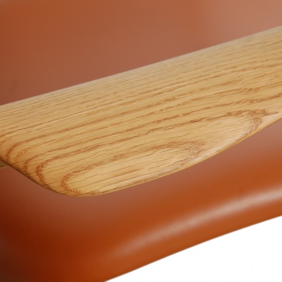 Finn Juhl France stol i cognac læder og eg