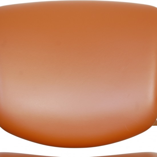 Finn Juhl France stol i cognac læder og eg