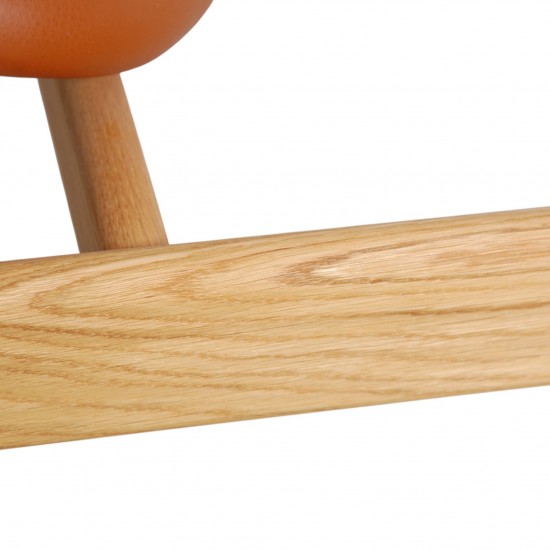 Finn Juhl France stol i cognac læder og eg