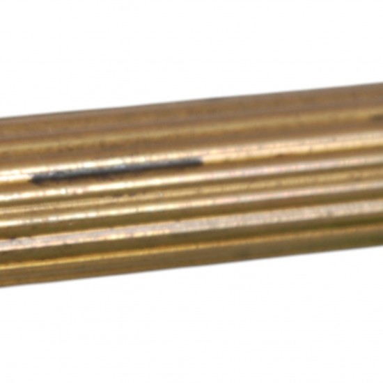 Vintage dobbeltarmet bordlampe i messing med grønne glasskærme